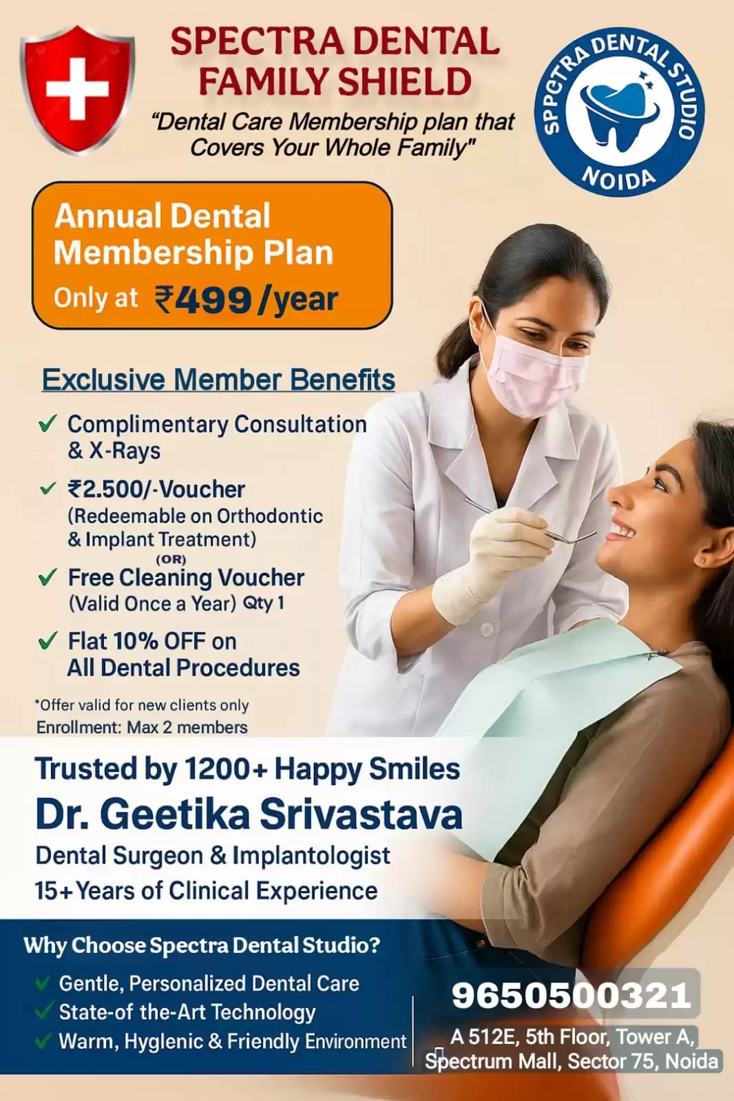 Spectra Dental Shield - Premium Dental Membership Plan